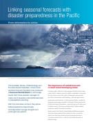 Linking seasonal forecasts with disaster preparedness in the Pacific